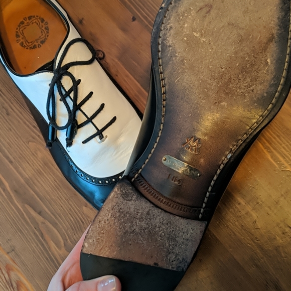 Mezlan COMEDIA black/white oxfords - Picture 3 of 3